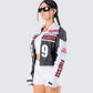Brent Patchwork Moto Racing Jacket