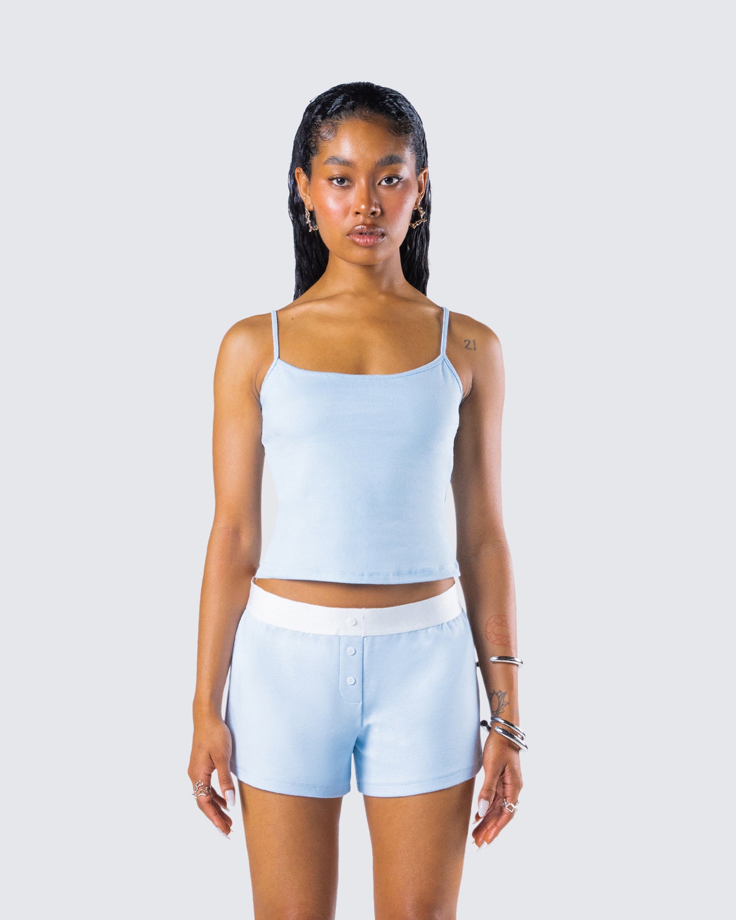 Bri Blue Cami Tank Top