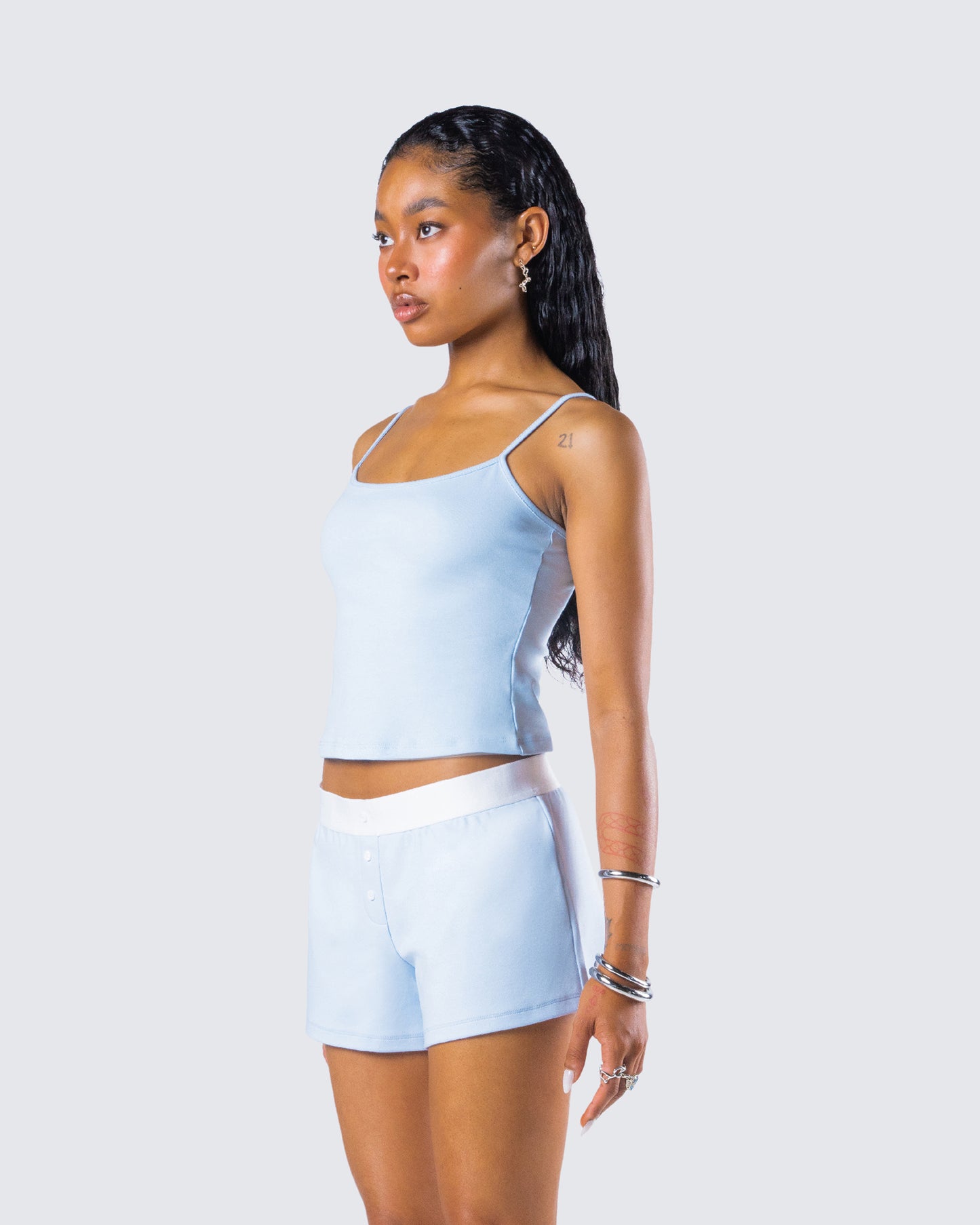 Bri Blue Cami Tank Top