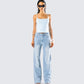 Bri Denim Set model front