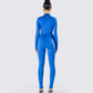 Brianna Blue Zip Up Jumpsuit