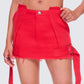 Brielle Red Mini Skirt