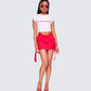 Brielle Red Mini Skirt