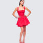 Brit Red Poplin Mini Dress