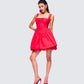 Brit Red Poplin Mini Dress