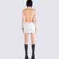 Brittany White Halter Mini Dress