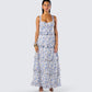 Brooklyn Multi Floral Print Dress model front