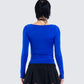 Brynee Blue Long Sleeve Top