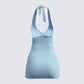 Dani Blueberry Halter Dress