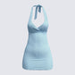 Dani Blueberry Halter Dress