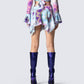 Kadence Tie Dye Print Skirt