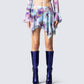 Kadence Tie Dye Print Skirt model front
