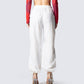 Maddox White Parachute Pant
