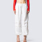 Maddox White Parachute Pant model front