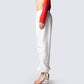Maddox White Parachute Pant