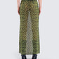 Calista Lime Leopard Maxi Skirt