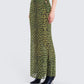 Calista Lime Leopard Maxi Skirt