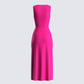 Calliope Hot Pink Midi Dress