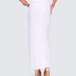 Carly White Beaded Drape Skirt