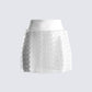 Casey White Vegan Leather Skirt 3d product front