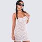 Caterina White Lace Mini Dress