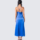 Celeste Satin Midi Dress