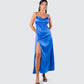 Celeste Satin Midi Dress