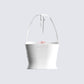 Cerelina White Jersey Cut Out Top