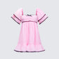 Cerys Pink Organza Mini Dress product front