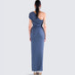 Charlize Navy Maxi Skirt