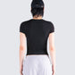 Chell Black Jersey Top