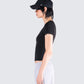 Chell Black Jersey Top