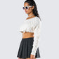 Claire Ivory Distressed Sweater