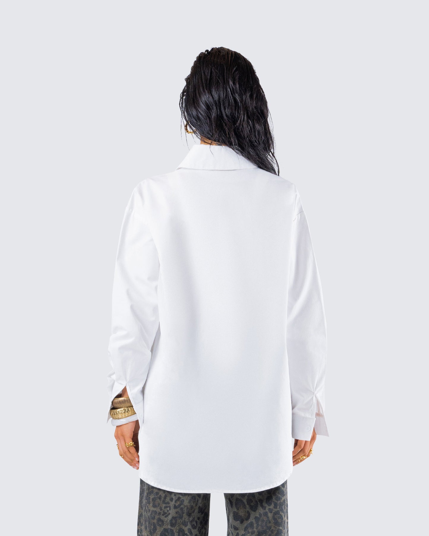 Claire White Oversized Shirt