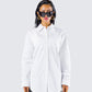Claire White Oversized Shirt