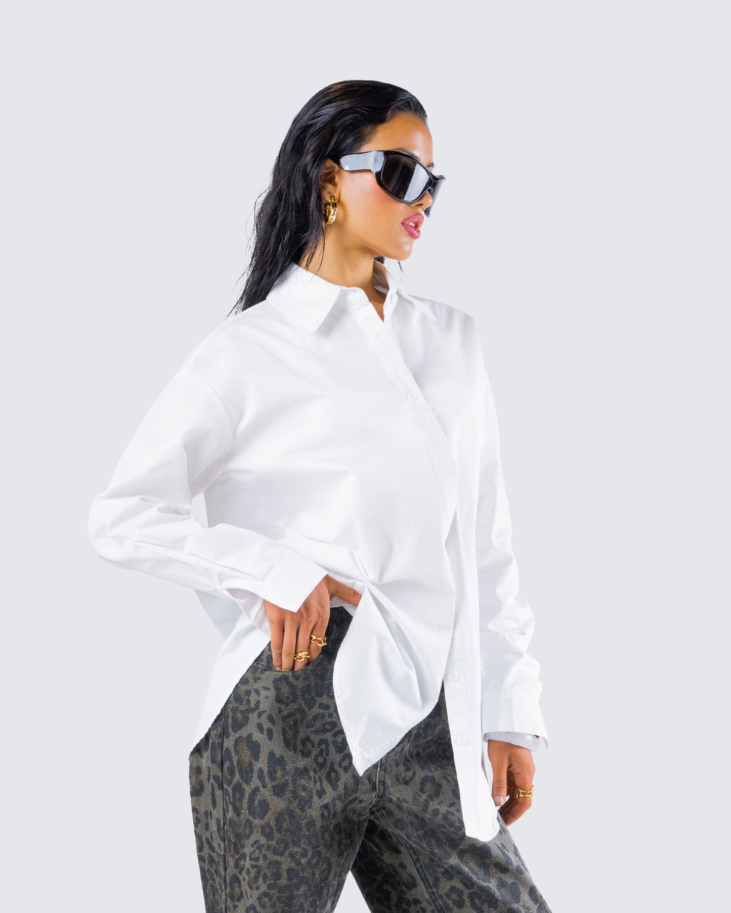 Claire White Oversized Shirt