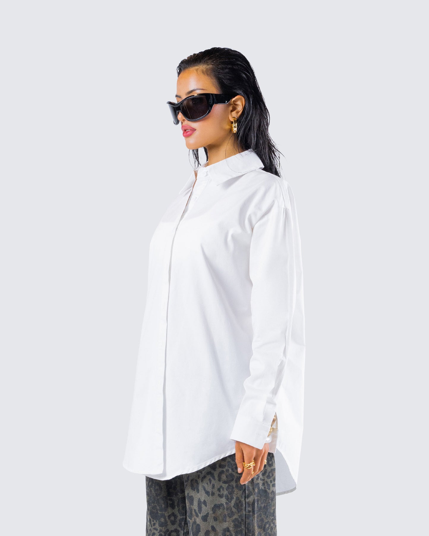 Claire White Oversized Shirt