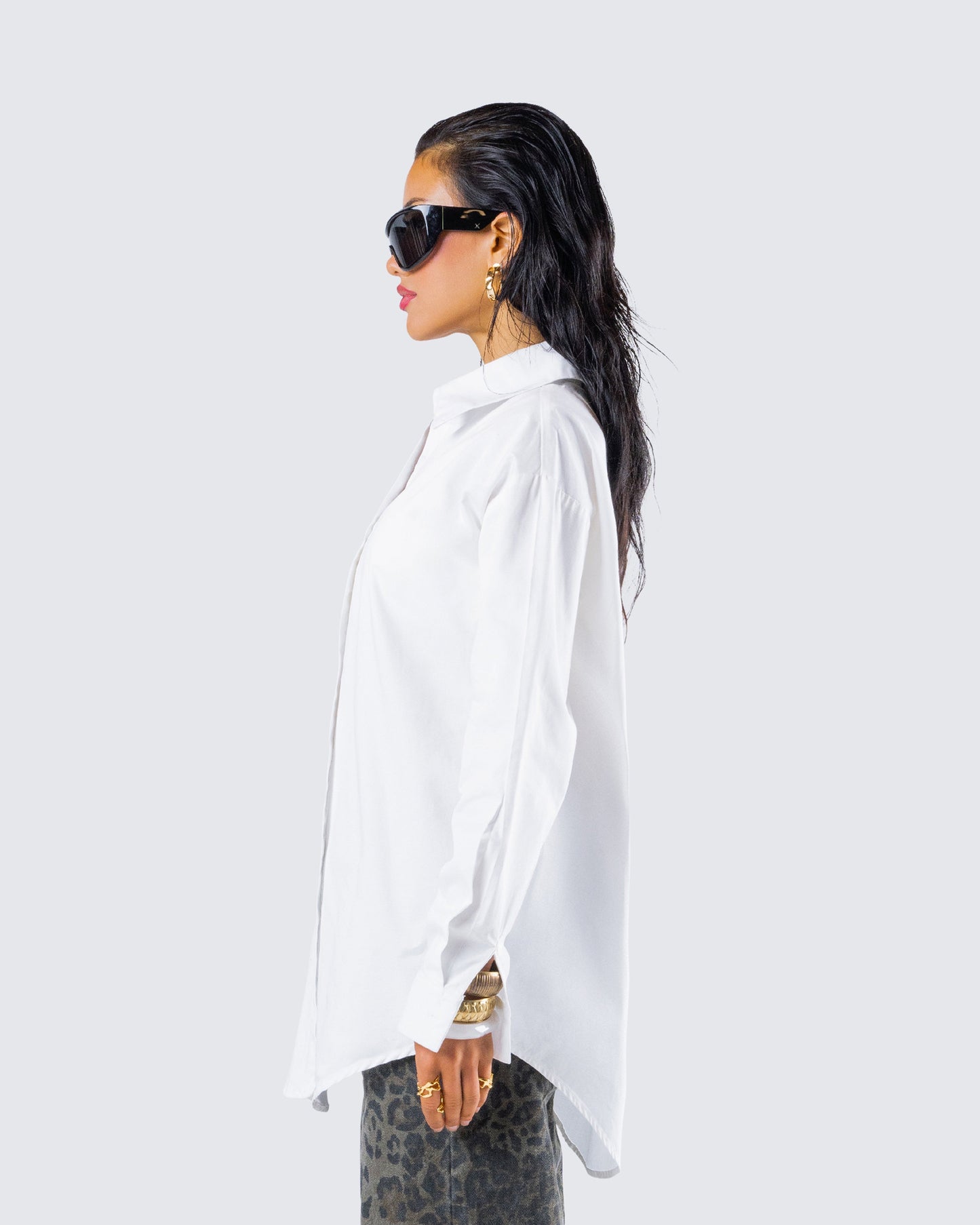Claire White Oversized Shirt