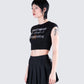 Clea Black Capricorn Graphic Top
