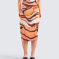 Coen Abstract Print Midi Skirt