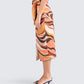 Coen Abstract Print Midi Skirt