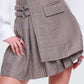 Colby Brown Plaid Mini Skirt