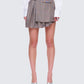 Colby Brown Plaid Mini Skirt model front