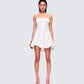Connie White Mini Dress model front