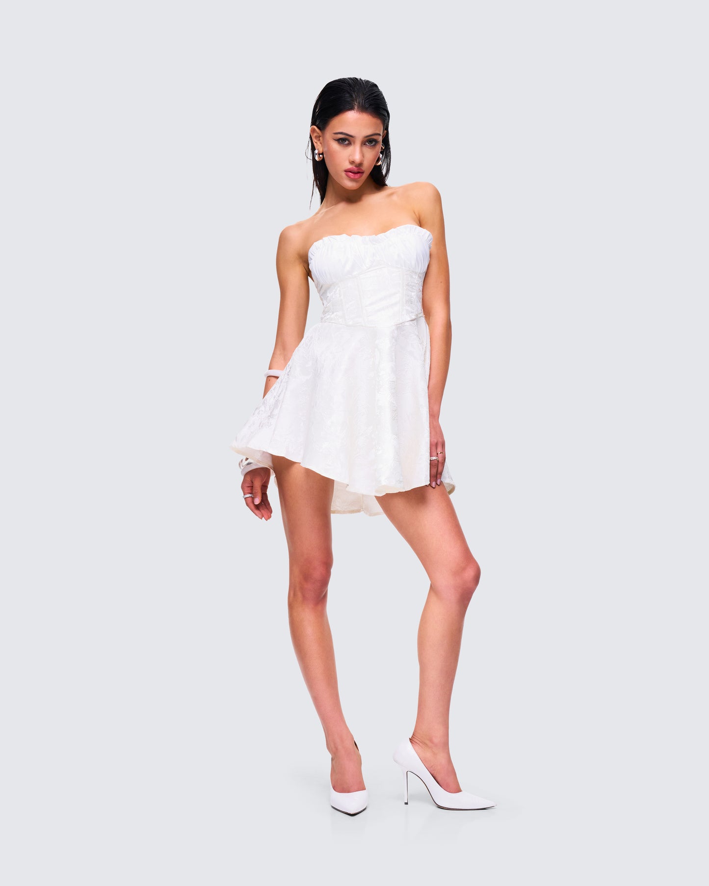 Connie White Mini Dress