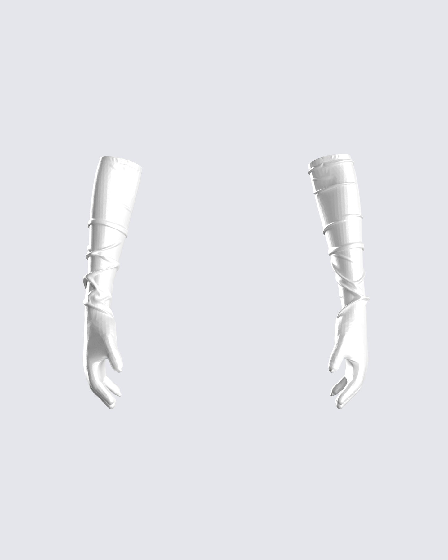 Connie White Satin Gloves product front