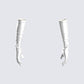 Connie White Satin Gloves