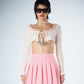 Cosette White Crop Top model front