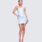 Courtney Blue Sequin Mini Skirt