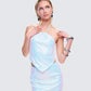 Courtney Blue Sequin Top